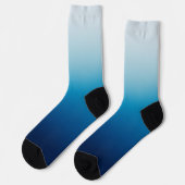Chaussette Dégradé de bleu océan clair à foncé (Gauche)