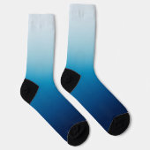 Chaussette Dégradé de bleu océan clair à foncé (Droite)