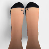 Chaussette Dégradé pêche - clair à profond | Humeurs saisonni (Haut)