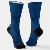 Chaussette denim bleu (Angulaire)
