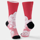 Chaussette Dentelle rouge (Angulaire)
