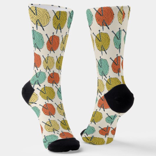 Chaussette Des boules de Motif de laine (Angulaire)