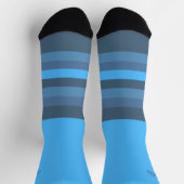 Chaussette Des rayures secrètes en bleu maya (Haut)