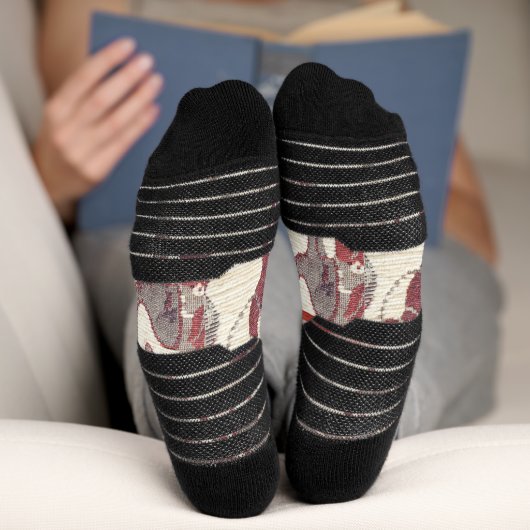 Chaussette Desert Camels Caravan Art (Fond)