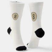 Chaussette Design 8 en beige sur sable avec rayures (Angulaire)