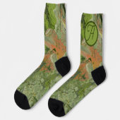 Chaussette Design Camouflage moderne Ajouter votre initiale (Gauche)