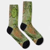 Chaussette Design Camouflage moderne Ajouter votre initiale (Droite)