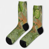 Chaussette Design Camouflage moderne Ajouter votre initiale (Gauche)