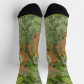 Chaussette Design Camouflage moderne Ajouter votre initiale (Haut)