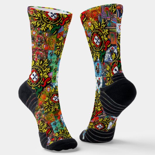 Chaussette Design d'art populaire portugais (Angulaire)