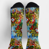 Chaussette Design d'art populaire portugais (Haut)