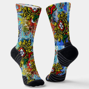 Chaussette Design d'art populaire portugais