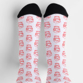 Chaussette Design de coeurs rouges créatifs (Haut)