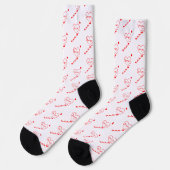 Chaussette Design de coeurs rouges créatifs (Gauche)