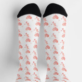 Chaussette Design de coeurs rouges créatifs (Haut)