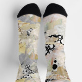 Chaussette Design de collage abstrait élégant neutre (Haut)