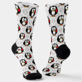 Chaussette Design de Motif de surface de pingouin mou Imprime (Angulaire)