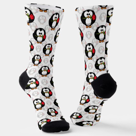 Chaussette Design de Motif de surface de pingouin mou Imprime (Angulaire)