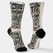 Chaussette Design de texte / chaussettes de mode Cool (Angulaire)