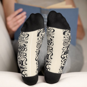 Chaussette Design de texte / chaussettes de mode Cool