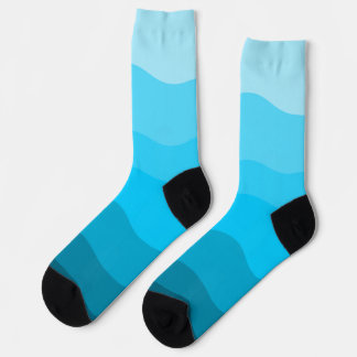 Chaussette Design dégradé bleu