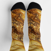 Chaussette Design en marbre doré créatif (Haut)