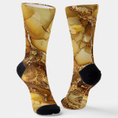 Chaussette Design en marbre doré créatif (Angulaire)