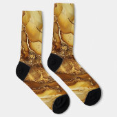 Chaussette Design en marbre doré créatif (Droite)