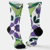 Chaussette Design floral Abstrait coloré (Angulaire)