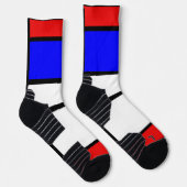 Chaussette Design géométrique Art moderne inspiré par Mondria (Droite)