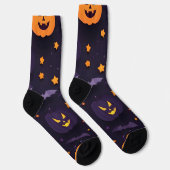Chaussette Design Halloween Abstrait (Droite)
