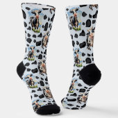 Chaussette Design Motif animal de vache (Angulaire)