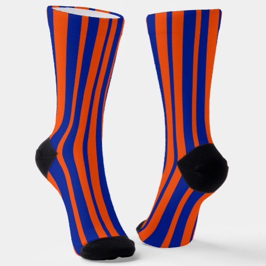 Chaussette Design Motif Orange Blue