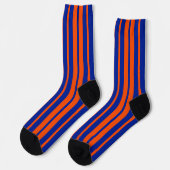 Chaussette Design Motif Orange Blue (Gauche)