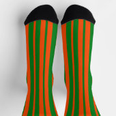 Chaussette Design Motif Orange Green (Haut)