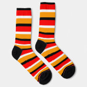 Chaussette Design Motif Red Orange (Droite)