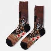 Chaussette Design steampunk mignon (Gauche)
