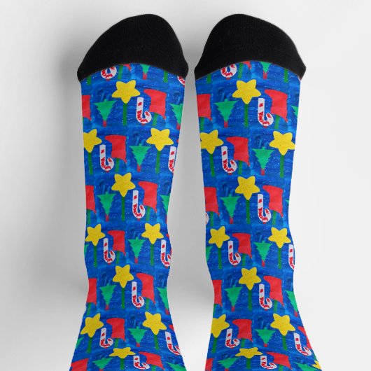 Chaussette Design Your Own Custom Socks with Your Child's Art (Haut)