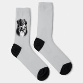 Chaussette Dessin Australian Shepherd (Droite)