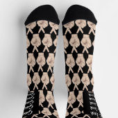 Chaussette dessin croisé des doigts (Haut)