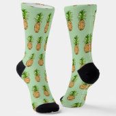Chaussette dessin d'ananas aquarelle (Angulaire)