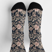 Chaussette Dessin de dentelle florale sophistiqué et complexe (Haut)