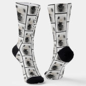Chaussette Dessin de Keeshond Chiot Kees Mignon Dessin Origin (Angulaire)