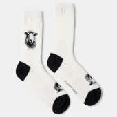 Chaussette Dessin de la tête d’un mouton (Droite)