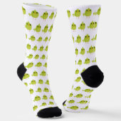 Chaussette Dessin d'oiseau vert (Angulaire)