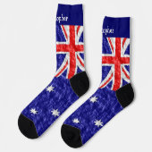 Chaussette Dessin du drapeau australien (Gauche)