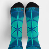 Chaussette Dessin Mandala Blue (Haut)