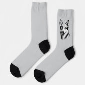 Chaussette Dessin Norwegian Lundehund (Gauche)