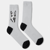Chaussette Dessin Norwegian Lundehund (Droite)