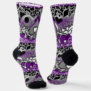 Chaussette Dessin Vague de Fierté Ace